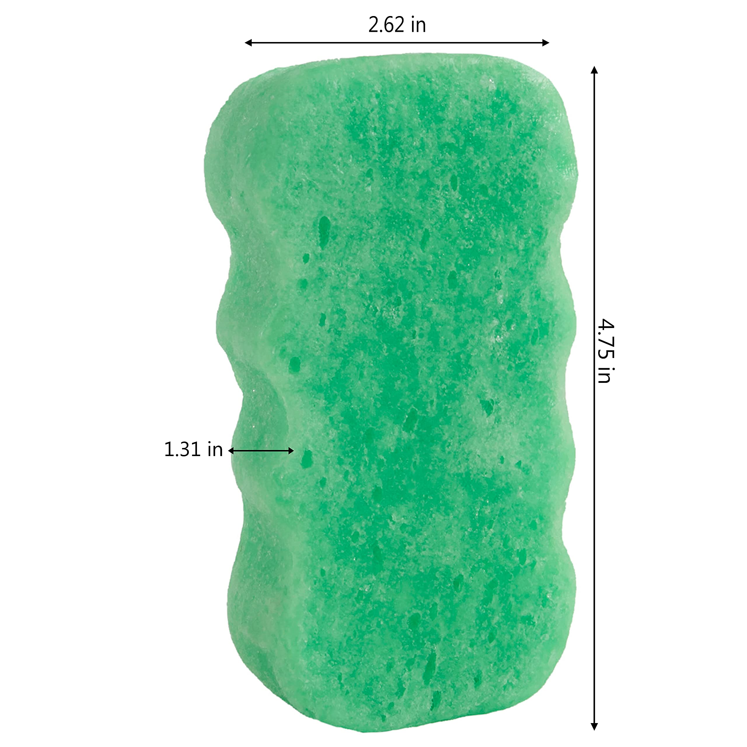Spongeables Cool Cucumber exfoliating side gently buffs skin