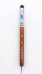 Spontaneous Beauty premium Kolinsky French brush size 12 with dotting tool for precise nail art