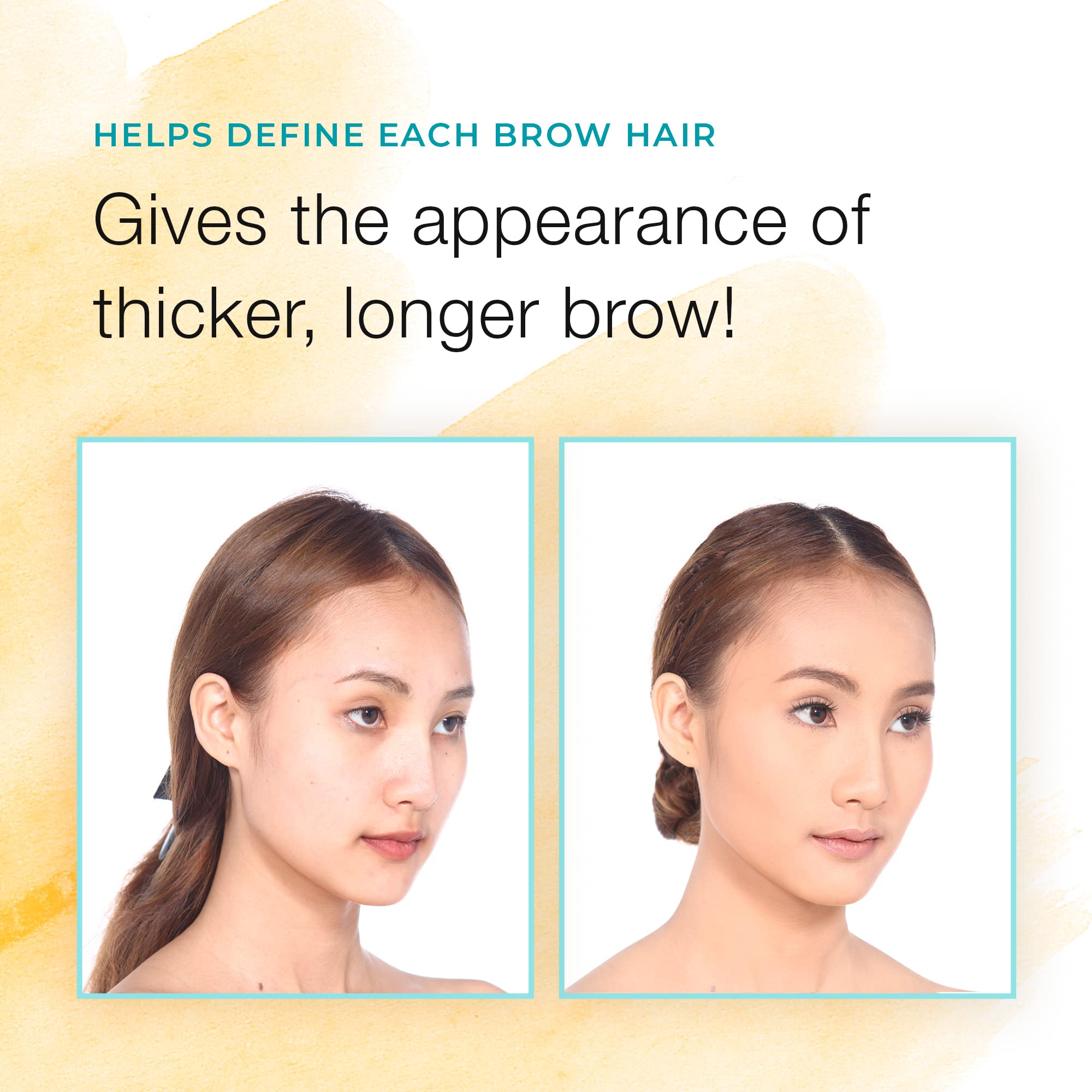 Sport Cosmetics light brown brow color finish for a natural look
