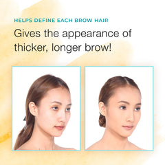 Sport Cosmetics light brown brow color finish for a natural look