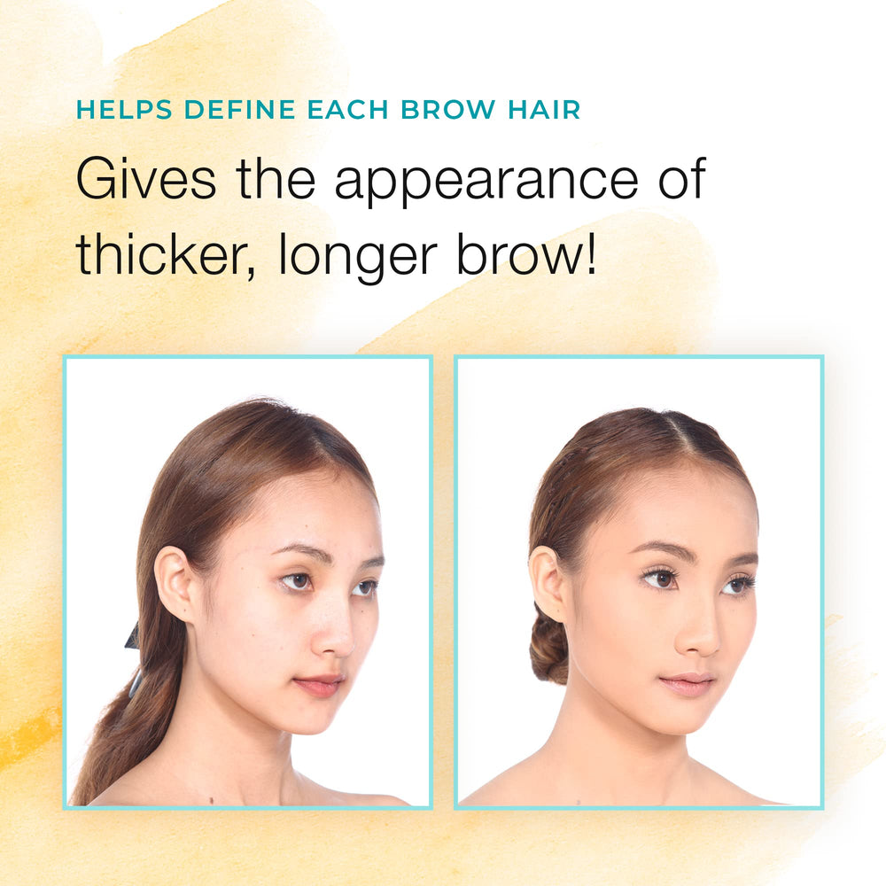 Sport Cosmetics eyebrow color light brown ingredients highlight natural plant extracts.