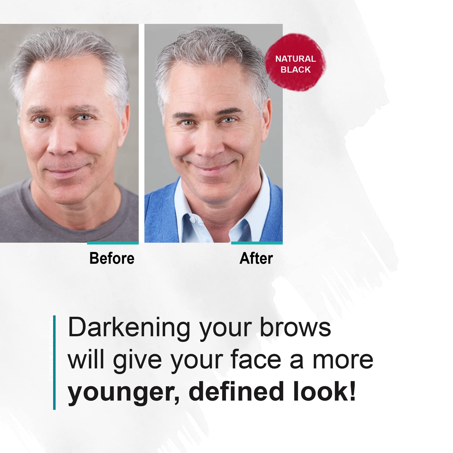 Sport Cosmetics colorant long-lasting formula on eyebrow hairs