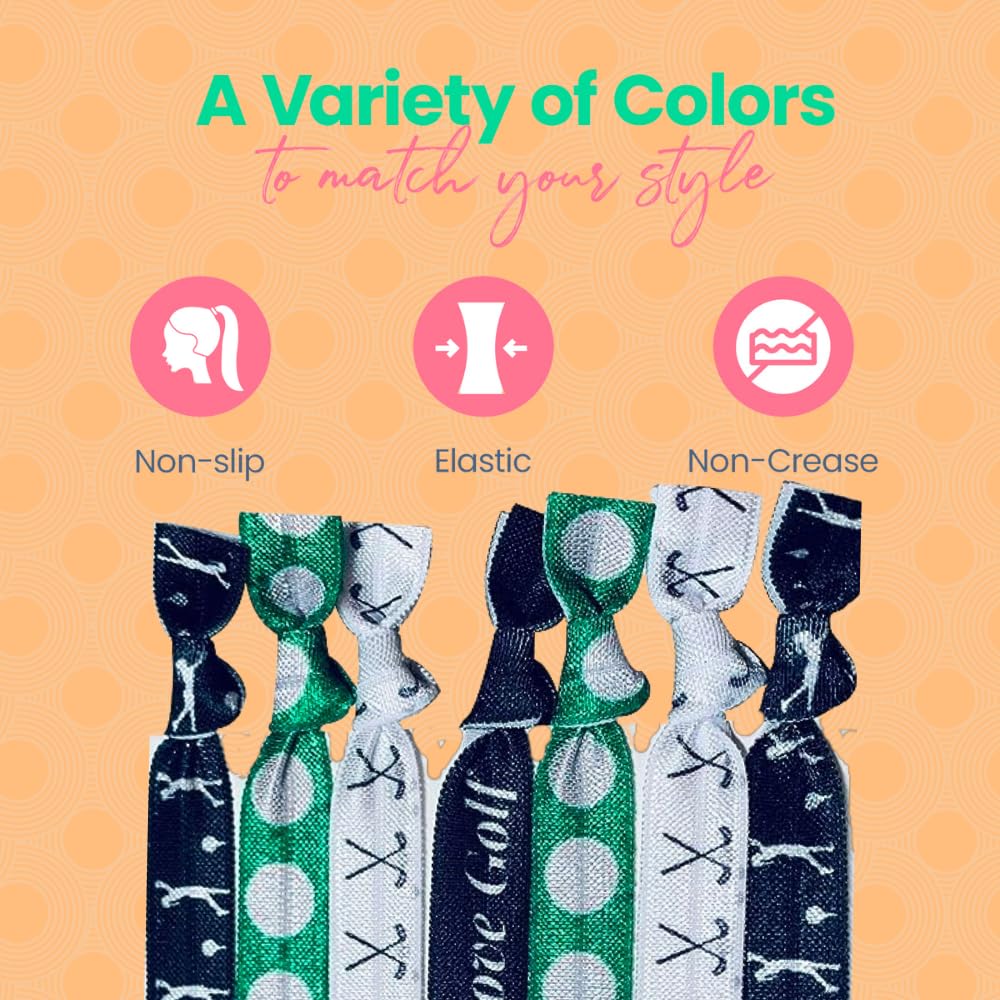 Sportybella 7-count elastic set offers multiple colors for outfits.