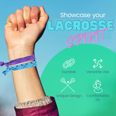 SportyBella lacrosse stick design hair ties for sporty look