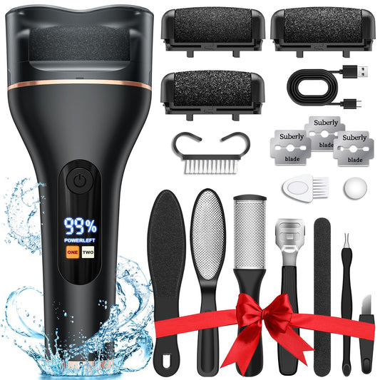 Spriak electric callus remover front view for at-home pedicures.