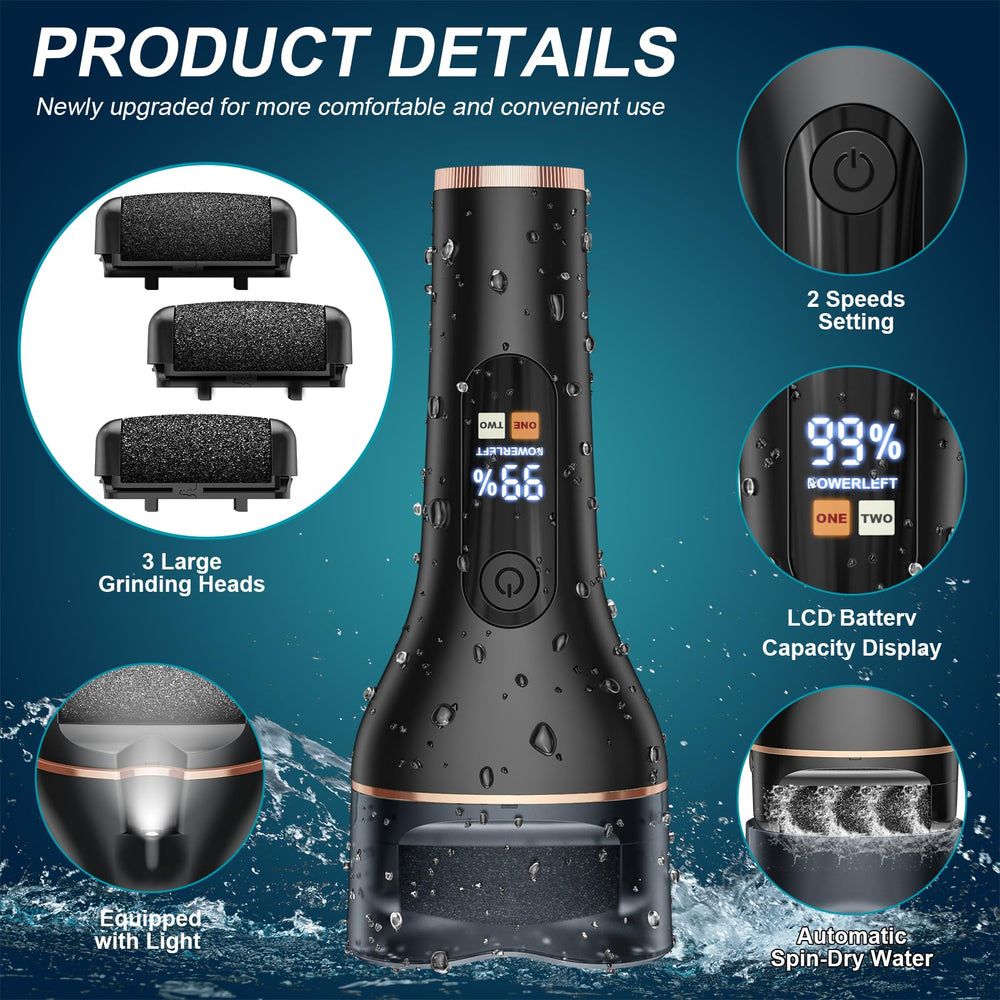 Spriak IPX7 waterproof design enables safe rinse-off.