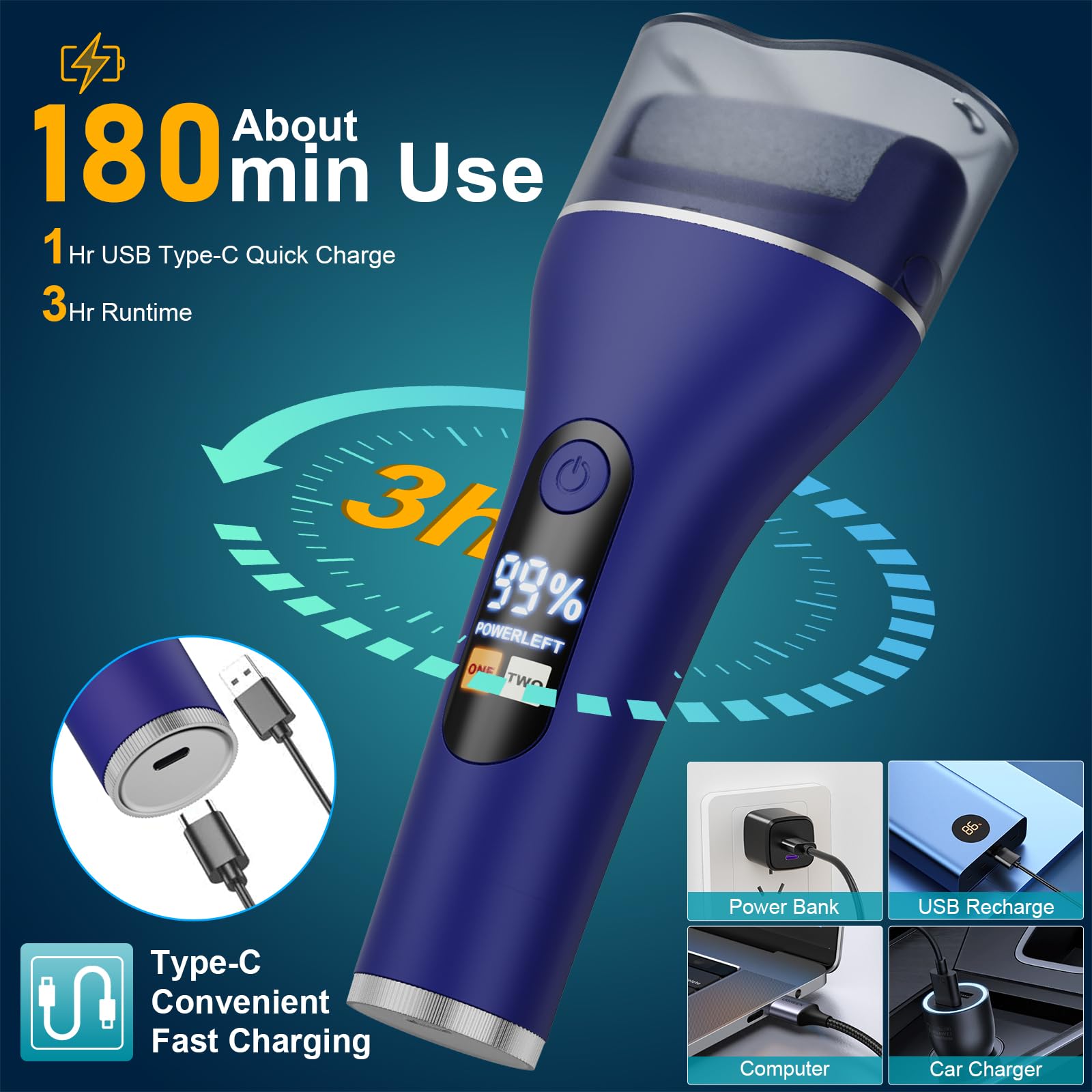 Spriak quartz roller heads close-up for efficient skin removal