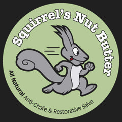 Squirrel's Nut Butter packaging and 8 oz tub ready for travel