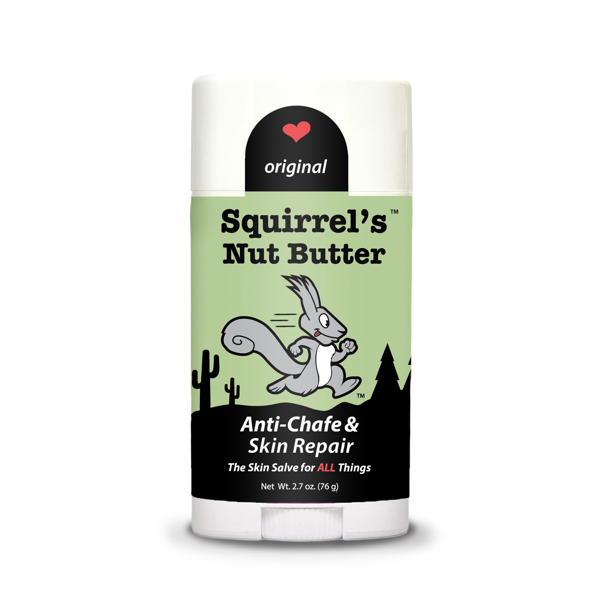 Squirrel's Nut Butter Anti Chafe Stick on pack straps reduces friction during hikes