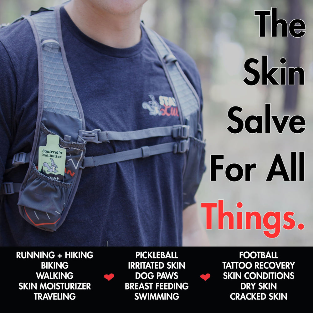 Squirrel's Nut Butter compact pack, lightweight and portable for trail days and long runs.
