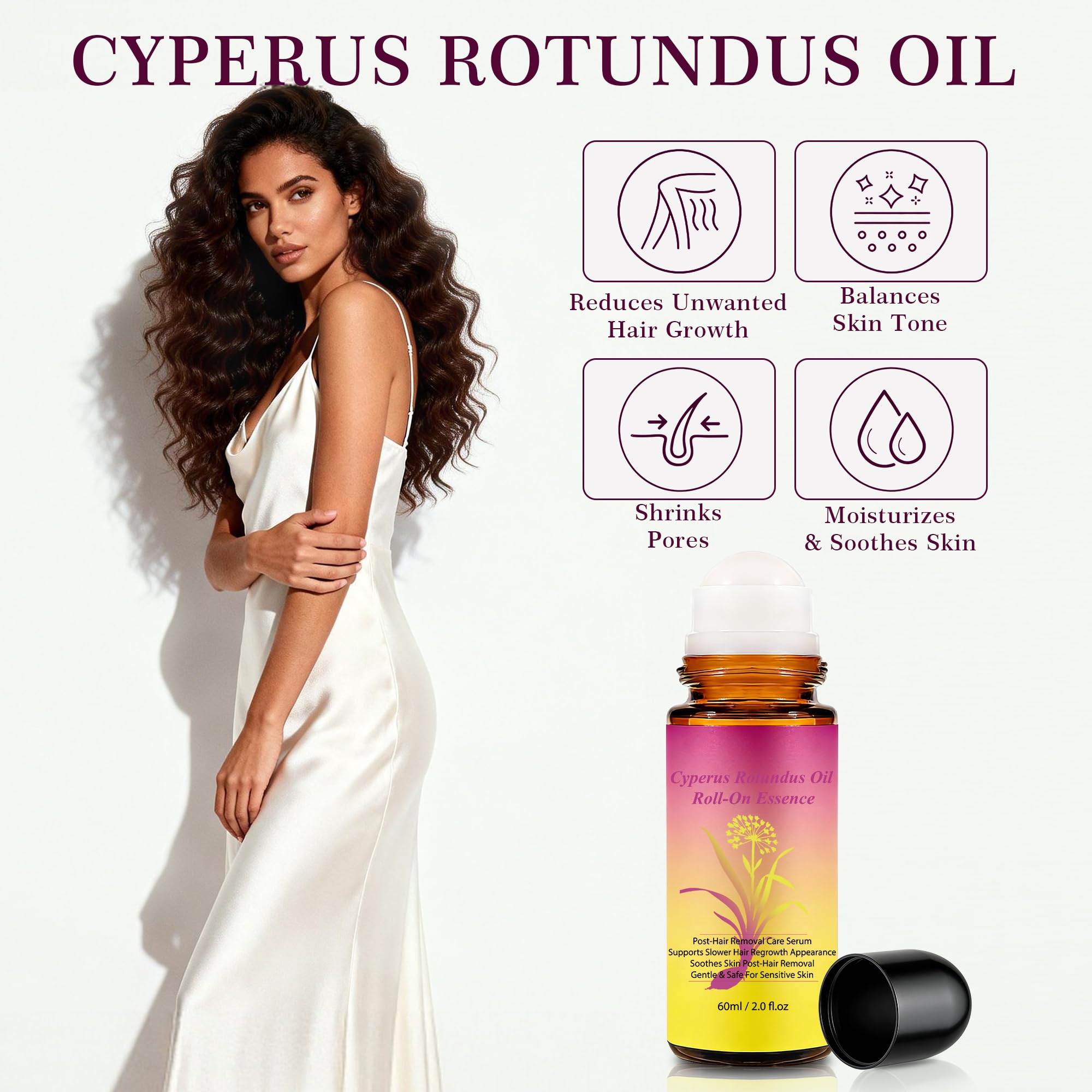 SRIOIO Cyperus Rotundus Oil natural blend for sensitive skin.