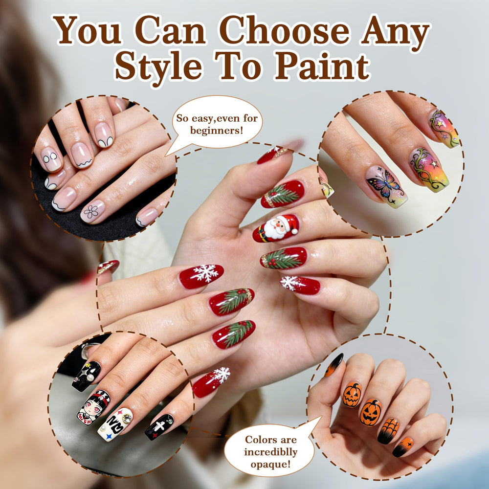 SRIOIO ultra-fine tips enable tiny dots, stripes, and floral details.
