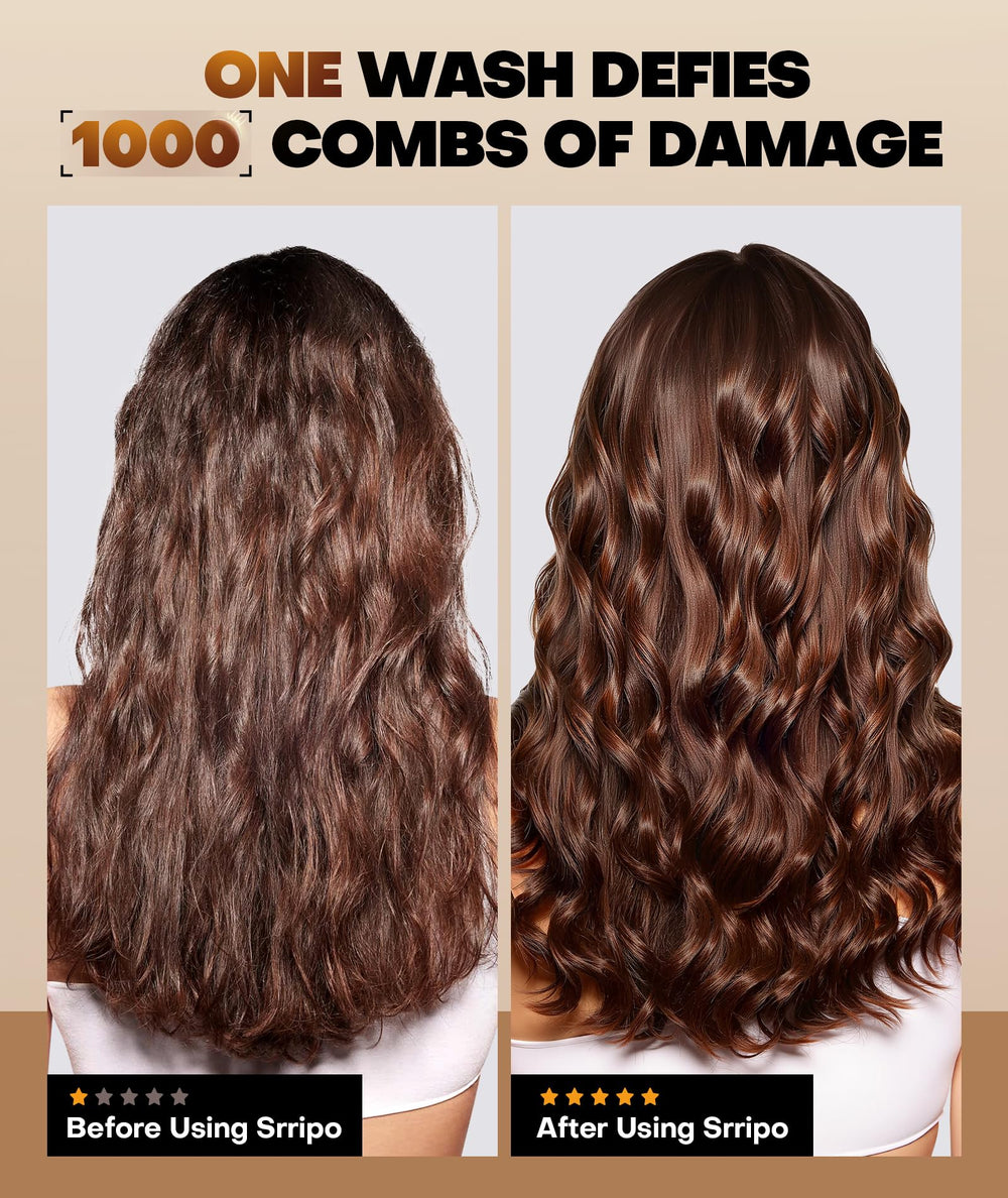 Srripo collagen hair mask ingredients close-up with hydrolyzed proteins.