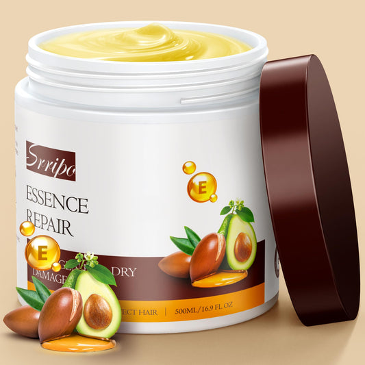 Srripo collagen hair mask jar shown for deep conditioning and smoother hair