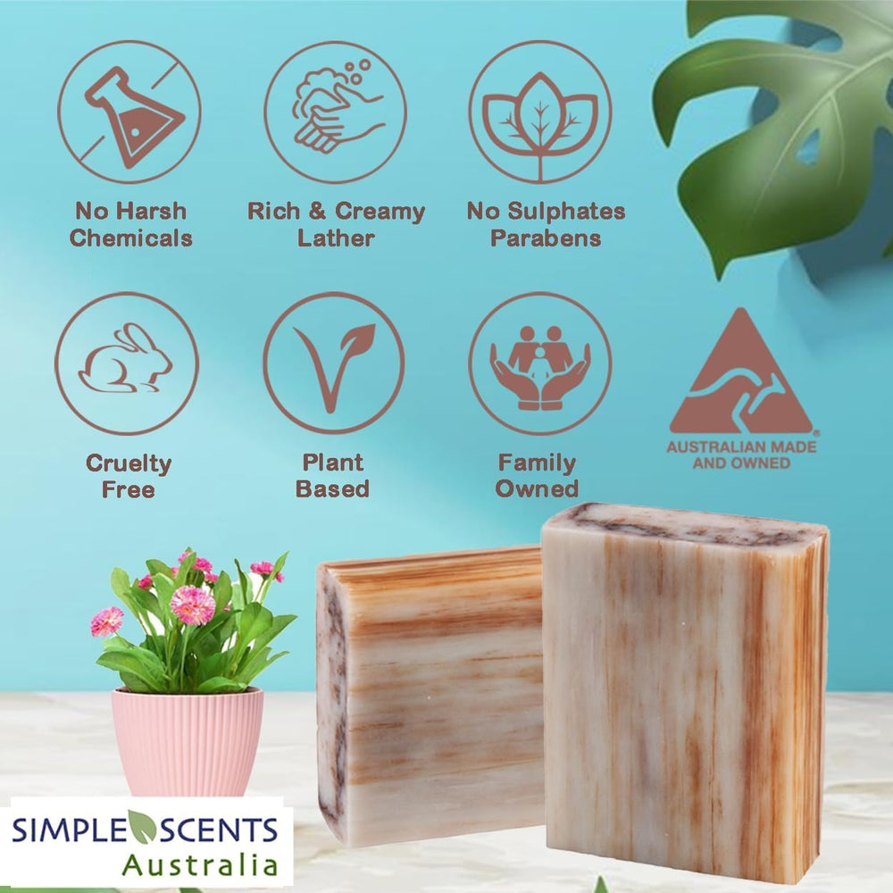 SSA White Orchid & Lily soap bar close-up illustrating rich moisture and elasticity support