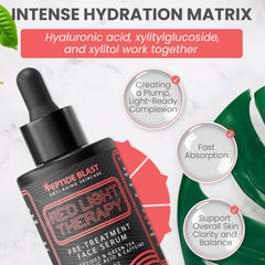 St. Croix Activation Serum with hyaluronic acid supports hydration before devices.