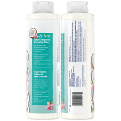 St. Ives coconut water hydration close-up—rich foamy lather on skin
