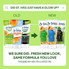 Cruelty-free and vegan branding on St. Ives packaging signals ethical skincare.