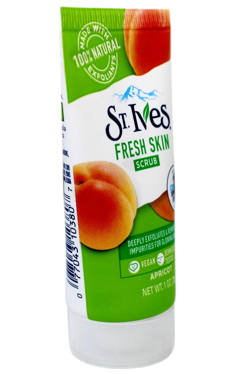 St. Ives Fresh Skin Scrub 12-pack display emphasizes value for routine skincare.