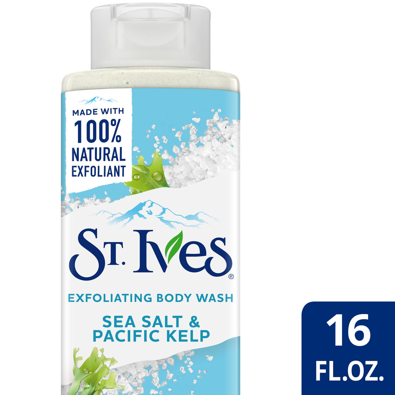 St Ives bottle with green tea and coconut extracts on shelf