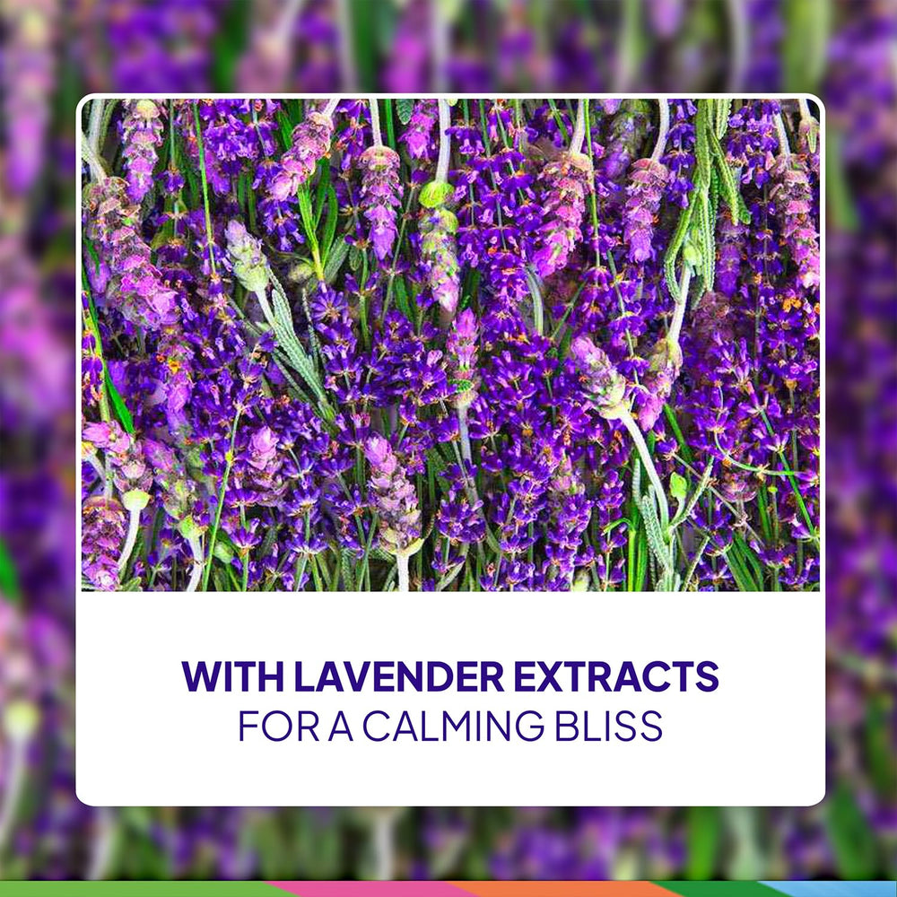 St. Ives Lavender Chamomile shower relaxation promotes spa-like calm.