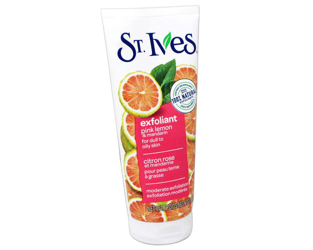 St. Ives Radiant Skin mandarin orange peels close-up with natural extracts.