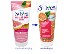 St. Ives Radiant Skin pack of six packaging prominently displayed.