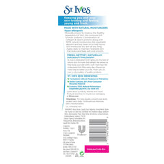 St. Ives lotion close-up on label highlighting collagen and elastin benefits