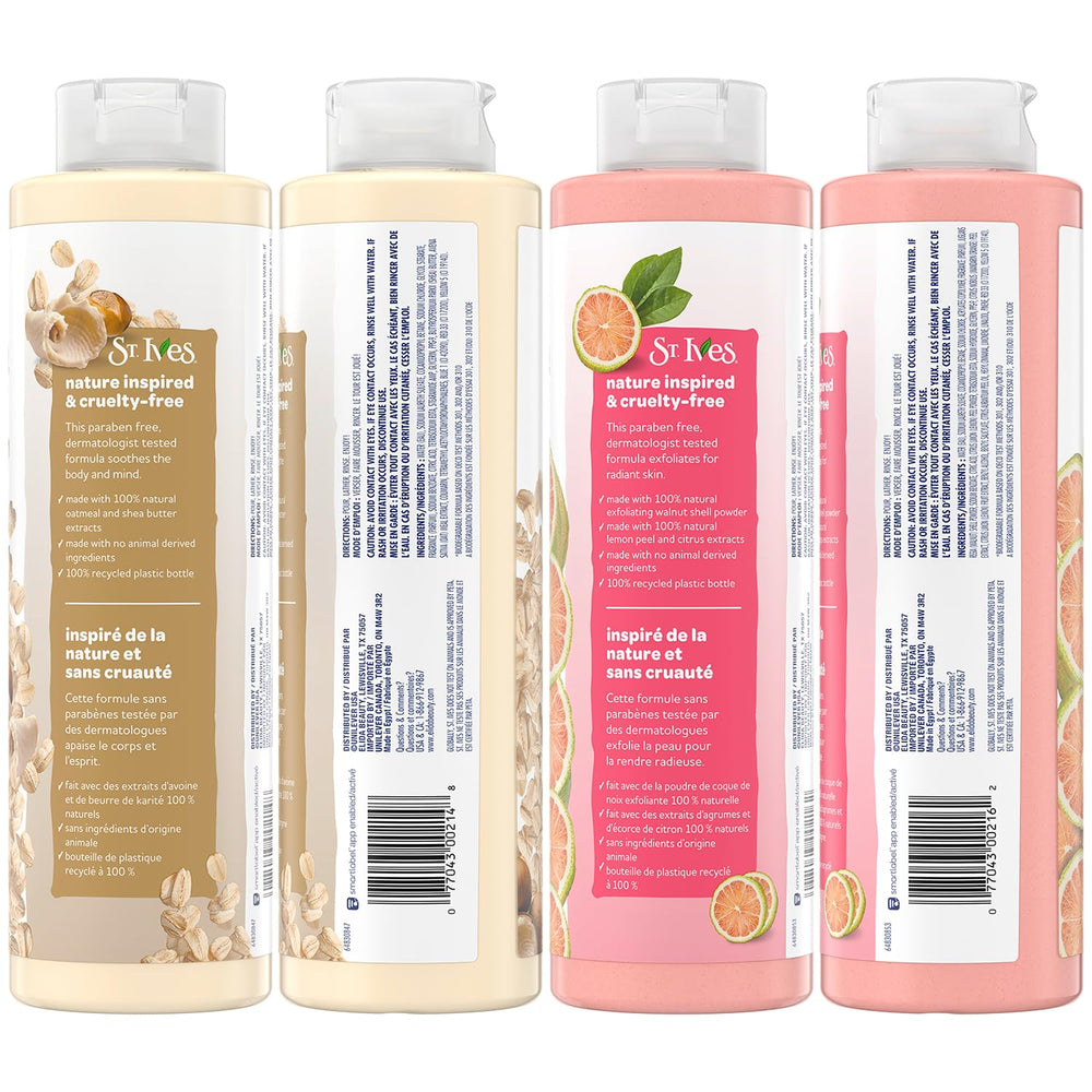 St. Ives soothing oatmeal lather close-up for ultra-soft skin.