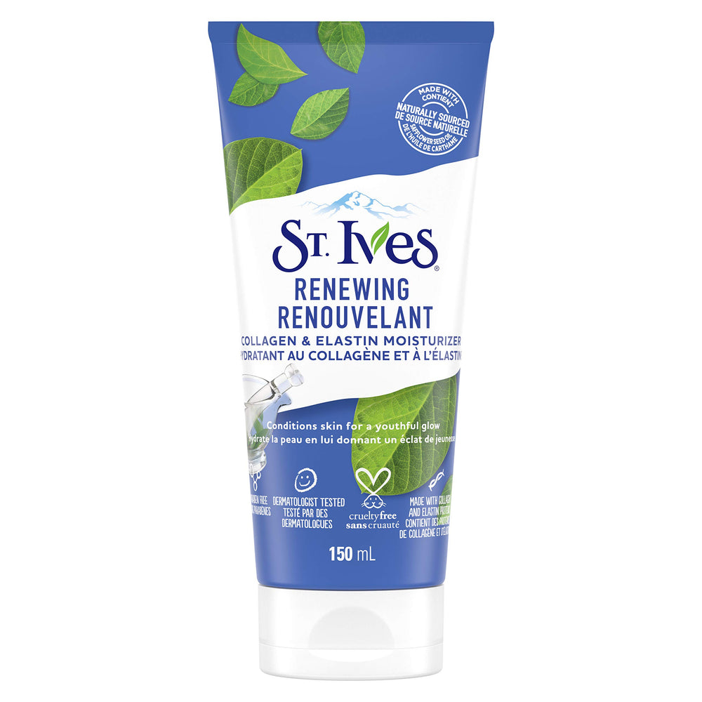 St. Ives Timeless Skin Lotion bottle front promotes easy daily hydration.