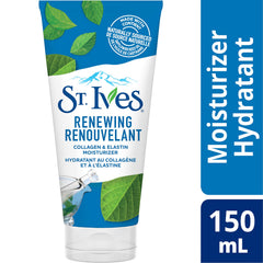 St. Ives Timeless Skin Lotion bottle side profile showcases compact packaging.