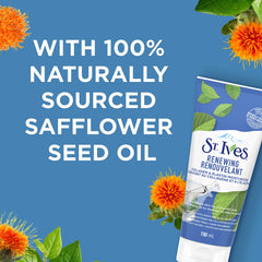 St. Ives Timeless Skin Lotion highlights safflower oil as a key ingredient.