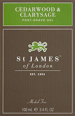 St James of London post shave gel cap enables precise, easy dispensing.