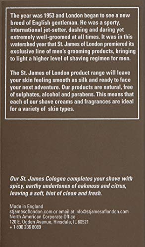 St James of London Black Pepper & Lime Cologne packaging highlights premium materials.