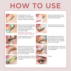 St. Mege brow lamination kit tools laid out for reference