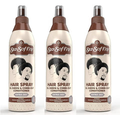 Sta-Sof-Fro Hair Spray Bottle 250ml for detangling and shine.