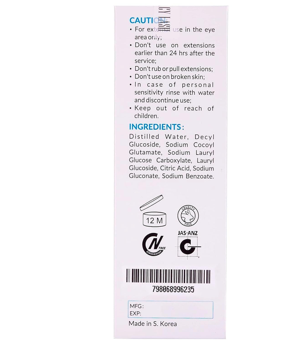 STACY LASH aftercare routine supports lash extension care.