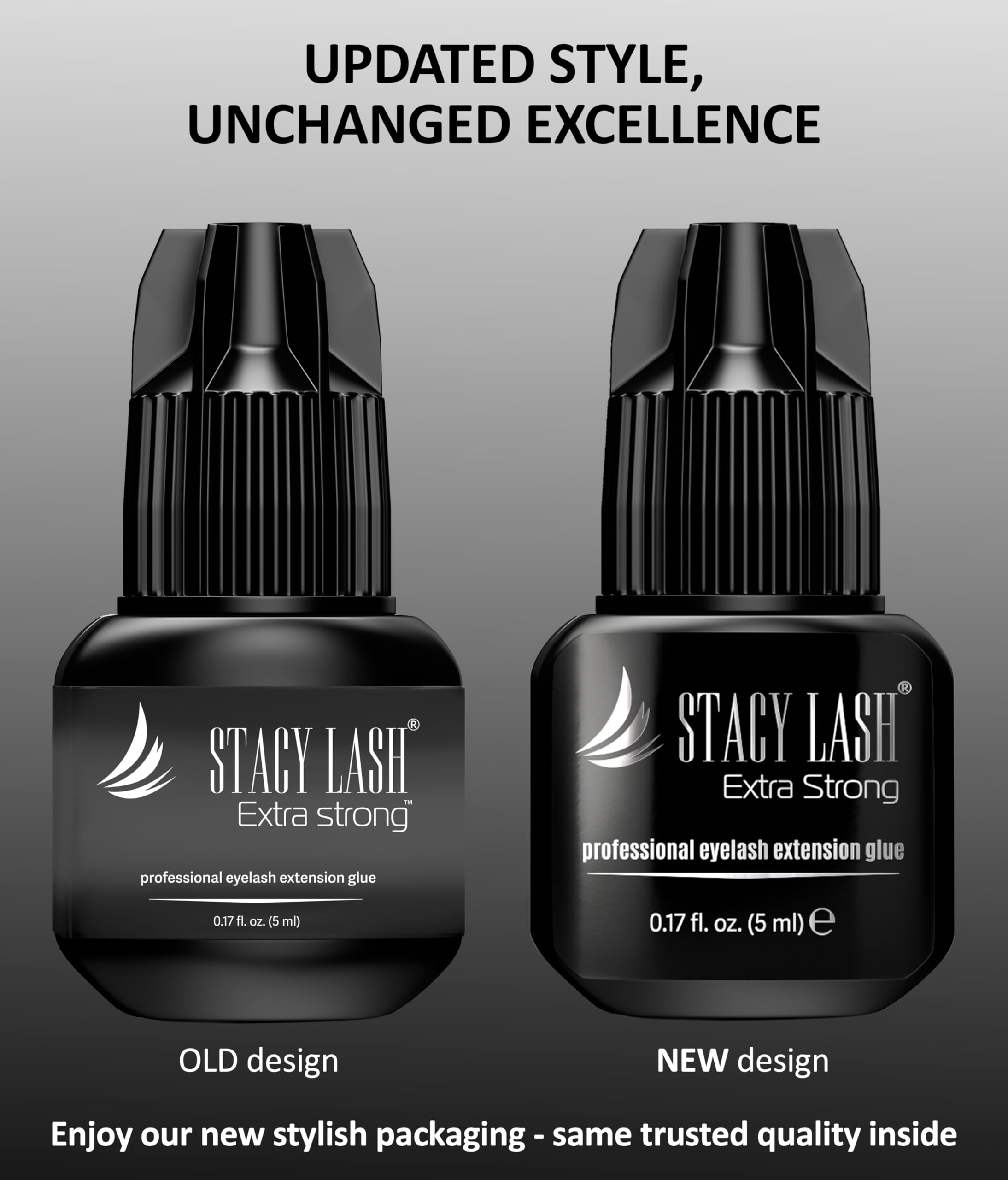 Stacy Lash red glue needle included for precise bottle maintenance.