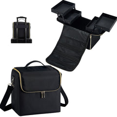 Stagiant extra-large makeup case with open top view showing organized cosmetics storage.
