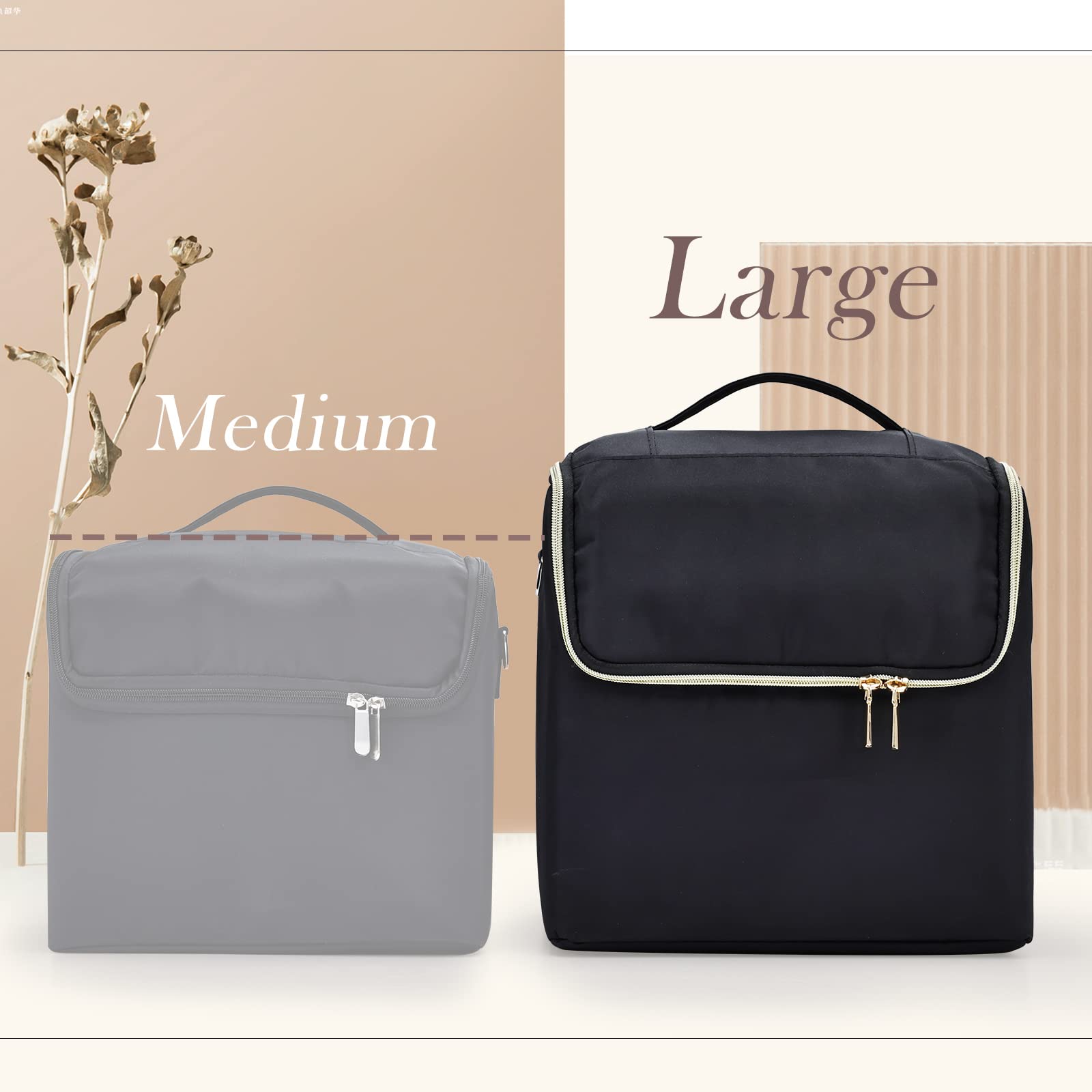 Stagiant four-tier design helps keep essentials sorted.
