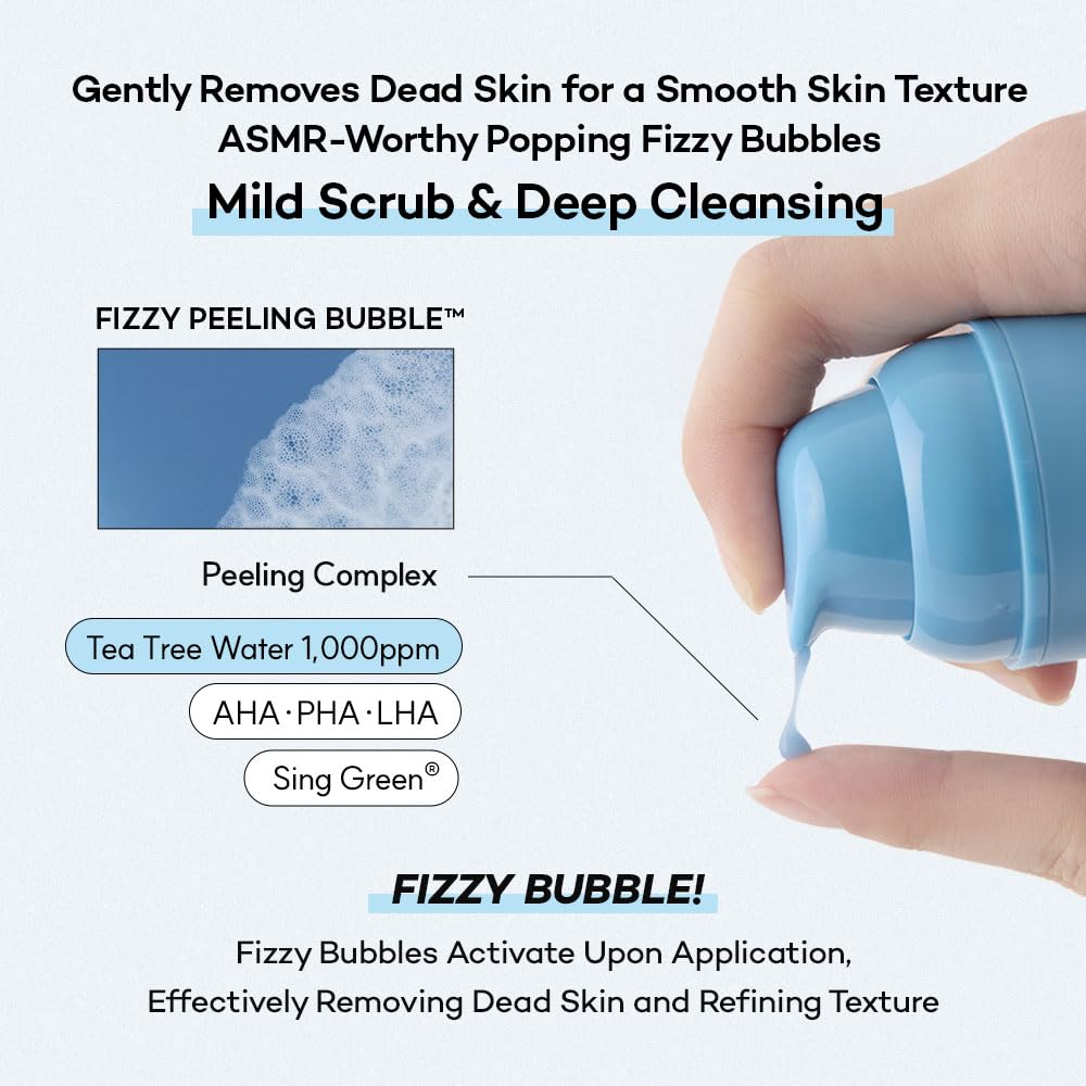 Standard Seoul Deep Clean Bubble Cleanser display of triple-acid complex for mild exfoliation