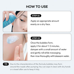Standard Seoul Deep Clean Bubble Cleanser everyday routine scenario using cleanser