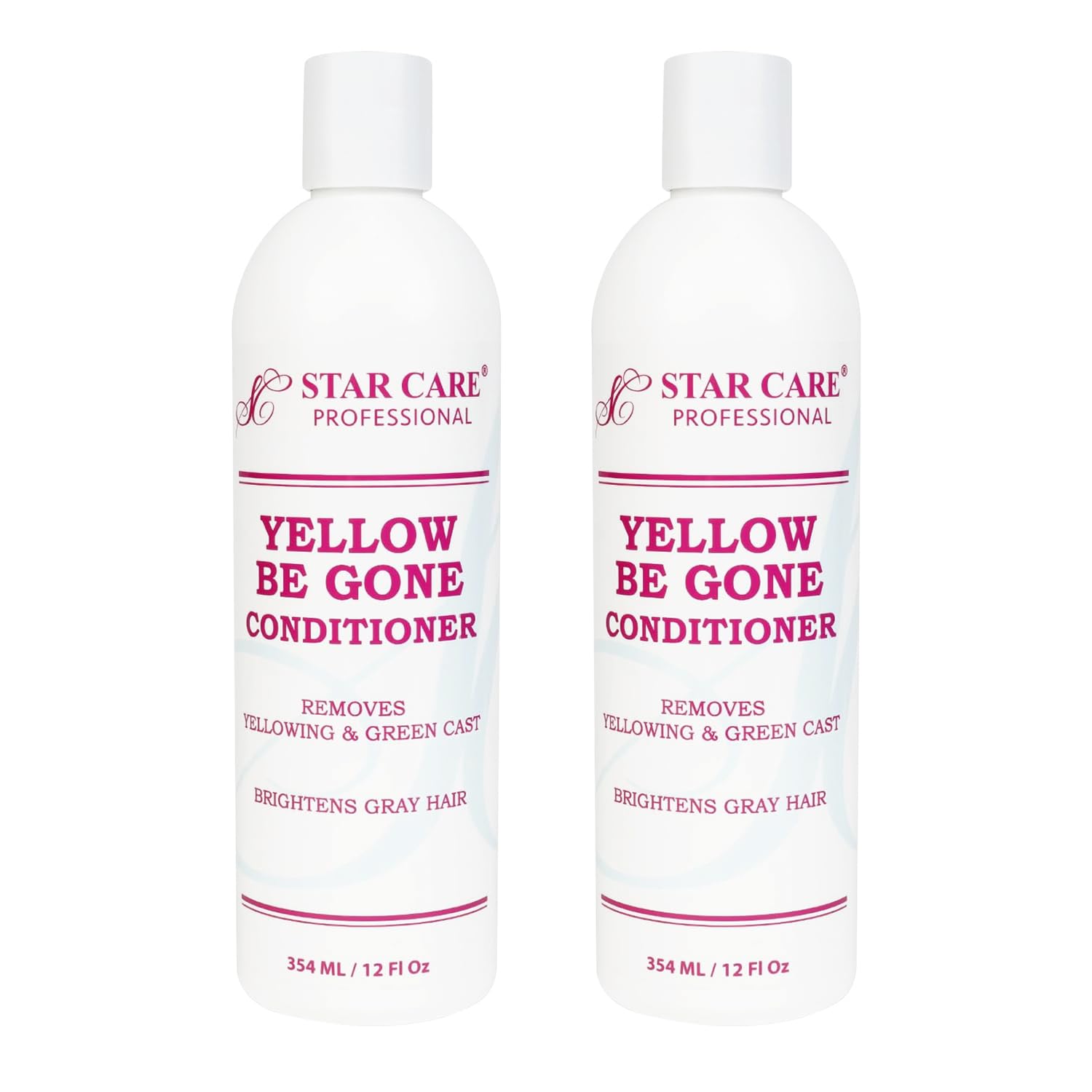 STAR CARE Yellow Be Gone bottle front—neutralizes brass for brighter blonde tones.