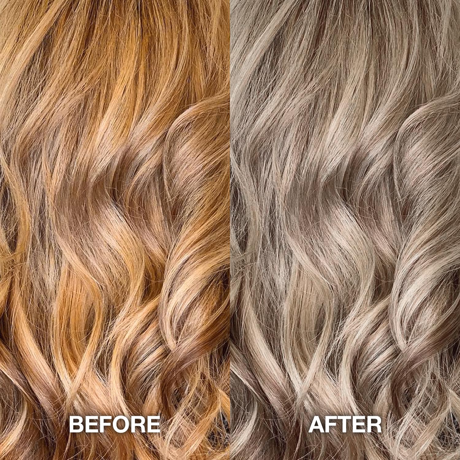 STAR CARE Yellow Be Gone conditioner application—silky texture smooths and nourishes hair.