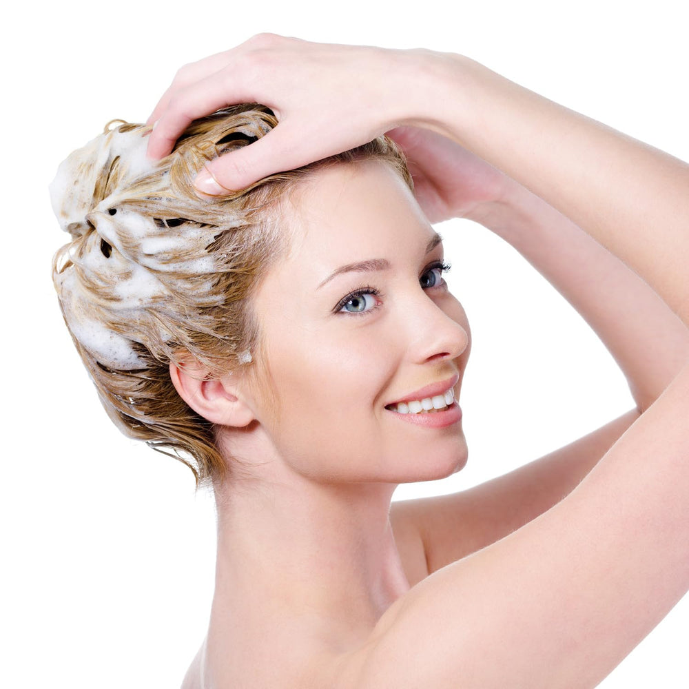 STAR CARE Yellow Be Gone Shampoo brass neutralization swatches showing cooler tones