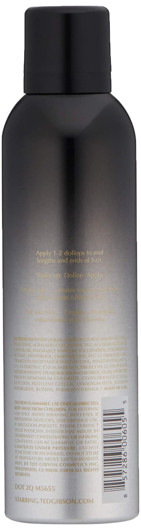 STARRING Shooting Star Texture Meringue tube showing dry-hair texture in action.