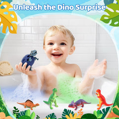 STARYAR colorful dino eggs fizz for a magical bath.
