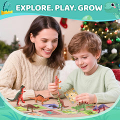 STARYAR dino learning cards, educational storytelling during bath time