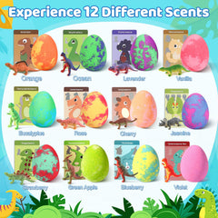STARYAR 12-dino egg set includes 12 unique dinosaur toys.