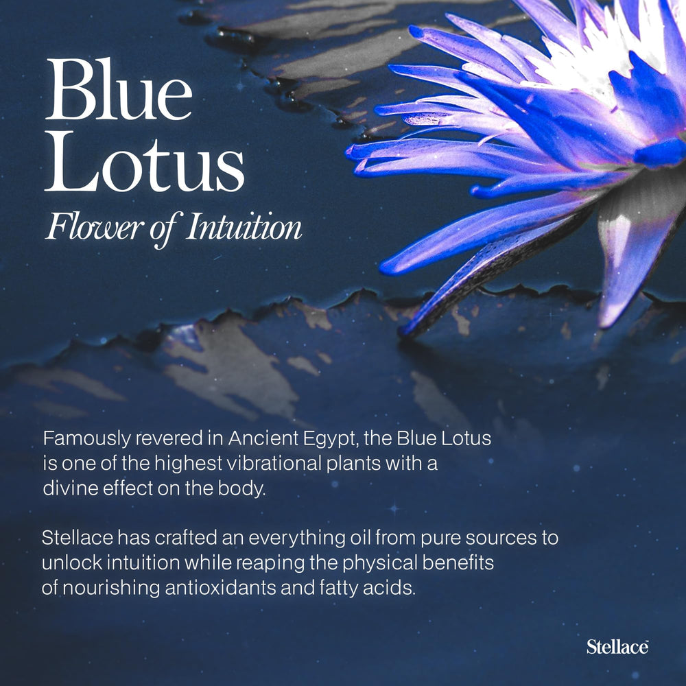 Stellace Blue Lotus Moringa Oil on skin demonstrates gentle absorption and hydration